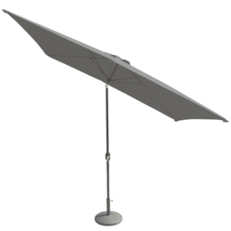 Royalcraft Grey Crank and Tilt Parasol 2.4m - Wilko - thumbnail 3