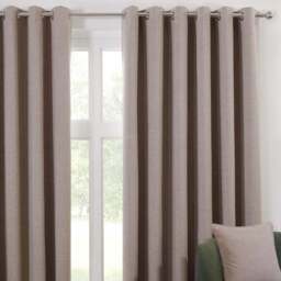 Dusk Eyelet Curtain Natural/168cm/229cm - Divante - Wilko - thumbnail 4