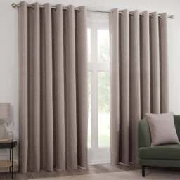 Dusk Eyelet Curtain Natural/168cm/229cm - Divante - Wilko