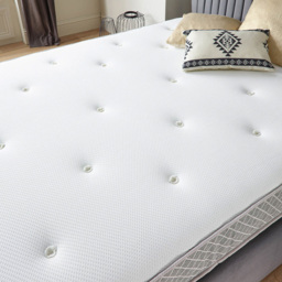 Aspire Crystal Pocket+ Double Comfort 1000 Pocket Dual Sided Tufted Mattress - White - Aspire Beds - Wilko - thumbnail 6
