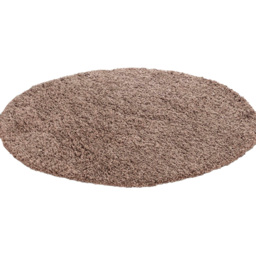 Desire Rugs Oxford Dark Round Beige Plain Shaggy Rug 120 x 120cm - D.Beige - Wilko - thumbnail 1