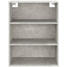 vidaXL 3 Open Shelf Concrete Grey Hanging Wall Cabinet - Size: 90 x 69.5 x 32.5cm - Wilko - thumbnail 5