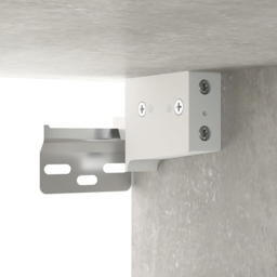 vidaXL 3 Open Shelf Concrete Grey Hanging Wall Cabinet - Size: 90 x 69.5 x 32.5cm - Wilko - thumbnail 6
