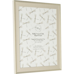 Hallie Neutral Gold Edged Frame Neutral 14 x 11in - Wilko - thumbnail 4