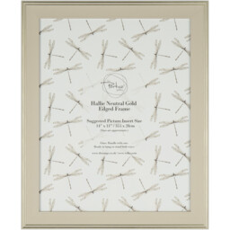Hallie Neutral Gold Edged Frame Neutral 14 x 11in - Wilko - thumbnail 3