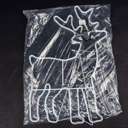 Shatchi Cool White LED Standing Reindeer Neon Rope Silhouette - Size: 89 x 50 x 6.6cm - Wilko - thumbnail 4