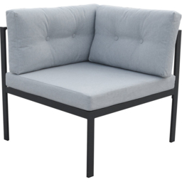 Sicily 4 Seater Grey Garden Corner Lounge Set - Wilko - thumbnail 5