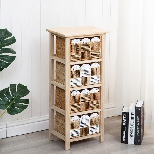 Natural Storage Tower - Natural/4 - Wilko - image 1