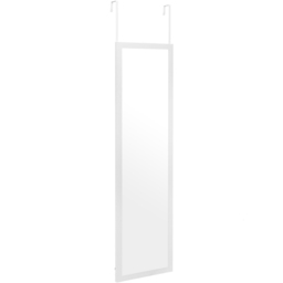 Costway White Full Length Over the Door Mirror - Size: 119.4 x 43.2 x 7.62cm - Wilko - thumbnail 1