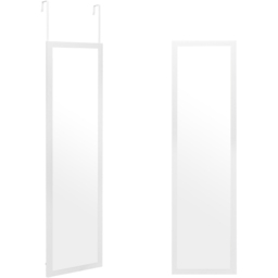 Costway White Full Length Over the Door Mirror - Size: 119.4 x 43.2 x 7.62cm - Wilko - thumbnail 4