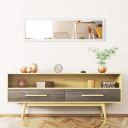 Costway White Full Length Over the Door Mirror - Size: 119.4 x 43.2 x 7.62cm - Wilko - thumbnail 5