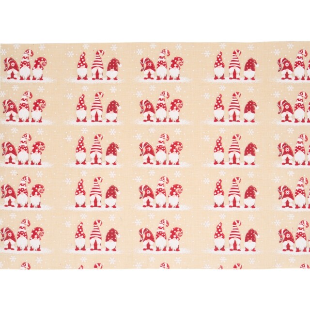 Scandinavian Fabric Roll Beige - Santa's Chalet - Wilko - image 1