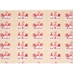 Scandinavian Fabric Roll Beige - Santa's Chalet - Wilko