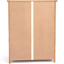 Cabinet Bits Trivento 5 Drawer Brown Brass Knob Chest of Drawers - Wilko - thumbnail 7