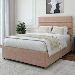 Bedmaster Small Double Mink Naples Velvet Divan Base - Brown - Wilko - thumbnail 1