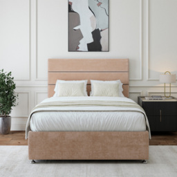 Bedmaster Small Double Mink Naples Velvet Divan Base - Brown - Wilko - thumbnail 4