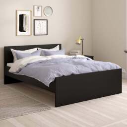 Florence Double Matt Black Bed Frame - Furniture to Go - Wilko - thumbnail 1