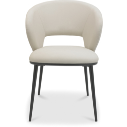Bentley Designs Stella Blue Boucle Fabric Swivel Chair - Size: 83 x 57 x 61cm - Cream - Wilko - thumbnail 4