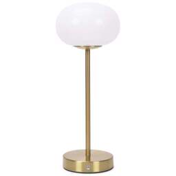 ValueLights Emmy Rechargeable LED Portable Table Lamp - Gold - Wilko