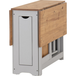 Seconique Santos Butterfly 4 Seater Dining Set Slate Grey Distressed Waxed Pine - Wilko - thumbnail 6