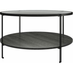 Dorel Wainwright Black Oak Round Coffee Table - Size: 44 x 79 x 79cm - Wilko - thumbnail 6