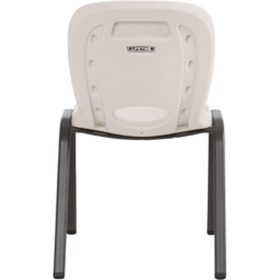 Lifetime Products Set of 4 Kids Stack Essential Chair - Size: 59.8 x 36.8 x 38.2cm - Cream - Wilko - thumbnail 5
