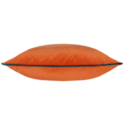 Paoletti Meridian Tiger Teal Velvet Cushion - Size: 55 x 55 cm - Multi - Wilko - thumbnail 3