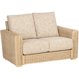 Desser Furniture Burford 4 Seater Natural Rattan Sofa Set - Size: 2 Seater - Cream - Wilko - thumbnail 4