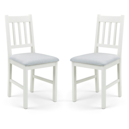 Julian Bowen Coxmoor Set of 2 Ivory Dining Chair - Grey - Wilko - thumbnail 3