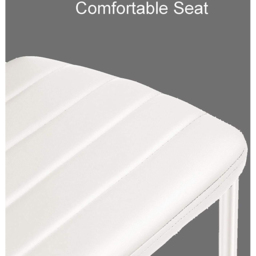 Kosy Koala Set of 4 White Faux Leather Dining Chair - Size: 96 x 40 x 40cm - Wilko - thumbnail 5