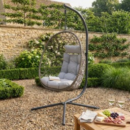 Teresa Hanging Chair with Cushion - Wilko - thumbnail 6