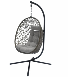 Teresa Hanging Chair with Cushion - Wilko - thumbnail 5