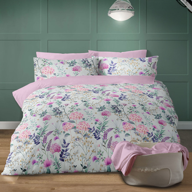 Bellissimo Harlow Single Off-White Floral Duvet Set - multi - Wilko - image 1