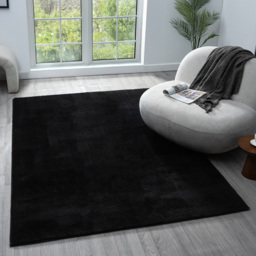 Desire Rugs Comfy Black Anti Slip Felt Backing Rug 60 x 100cm - Wilko - thumbnail 3
