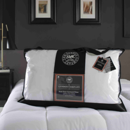 The Lyndon Company Duck Down Surround Pillow - Size: Single - White - Wilko - thumbnail 3