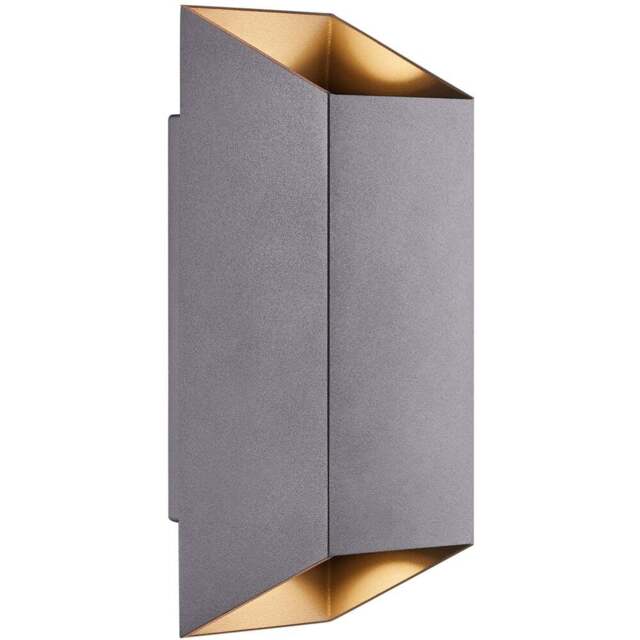 Nordlux Nico Square 22 Anthracite Wall Light - Size: 23.5 x 8 x 23.5cm - Black - Wilko - image 1