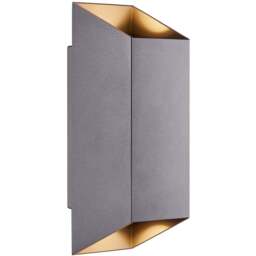 Nordlux Nico Square 22 Anthracite Wall Light - Size: 23.5 x 8 x 23.5cm - Black - Wilko