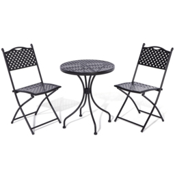 Rowlinson Havana 2 Seater Garden Bistro Set Black - Wilko - thumbnail 3