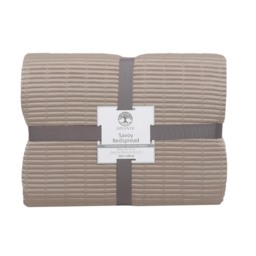 Divante Latte Savoy Quilted Bedspread 220 x 240cm - Size: King - Wilko - thumbnail 3