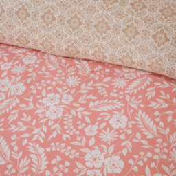 Rapport Home Eleanor Double Pink Eleanor Floral Polyester Reversible Duvet Cover Set - Wilko - thumbnail 4