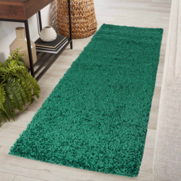 Desire Rugs Oxford Emerald Plain Shaggy Rug 60 x 110cm - Wilko - thumbnail 6