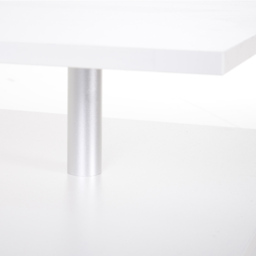 Portland 2 Tier White Rectangular Coffee Table - Size: 90 x 60 x 42cm - Wilko - thumbnail 4