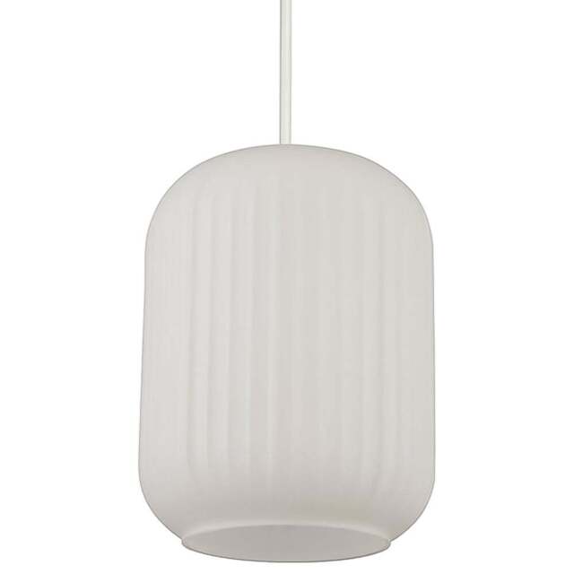 Lighting Collection Matson Frosted White Glass Ceiling Lamp Shade - Size: 24 x 18 x 18cm - Wilko