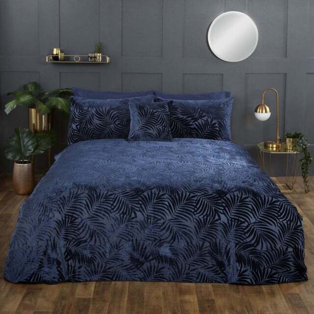 Rapport Home Paloma Super King Navy Duvet Set - Blue - Wilko - image 1