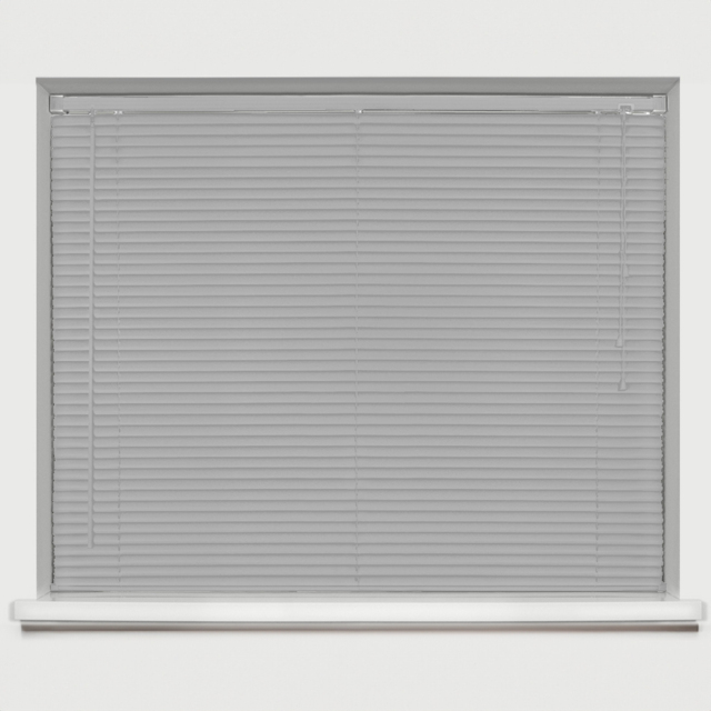 Caecus PVC Long Drop Venetian Blind Grey 165 x 210cm - Size: 210 x 165 x 2.5cm - Wilko - image 1