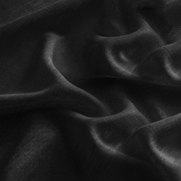 Velosso Riva Plain Black Slot Top Voile Panel Curtain 150 x 182cm - Size: W 150 x D 182cm - Wilko - thumbnail 4