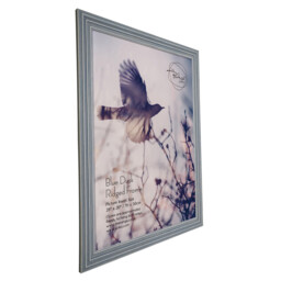 Blue Dusk Ridged Frame - Blue/70x50cm - Size: 28 x 20 Inch - The Port. Co Gallery - Wilko - thumbnail 3