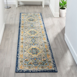 Desire Rugs San Marino Multicolour Medallion Floral Rug 120 x 170cm - Size: 170 x 120 x 0.8cm - Wilko - thumbnail 7