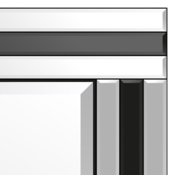 Dalton Black All Glass Wall Mirror 100 x 70cm - MirrorOutlet - Wilko - thumbnail 4