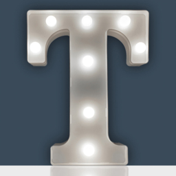 St Helens Battery Operated 3D LED Letter T Light - Size: 14 x 3 x 22cm - White - Wilko - thumbnail 3